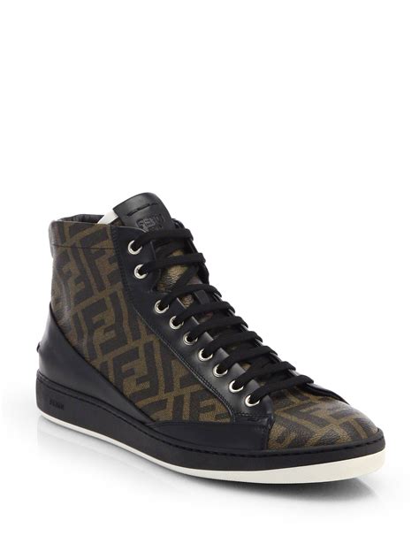 fendi trainers mens|saks Fendi high top sneakers.